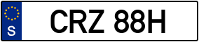 Trailer License Plate